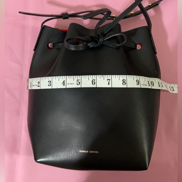 Mansur Gavriel Leather Bucket Bag - Picture 15 of 15